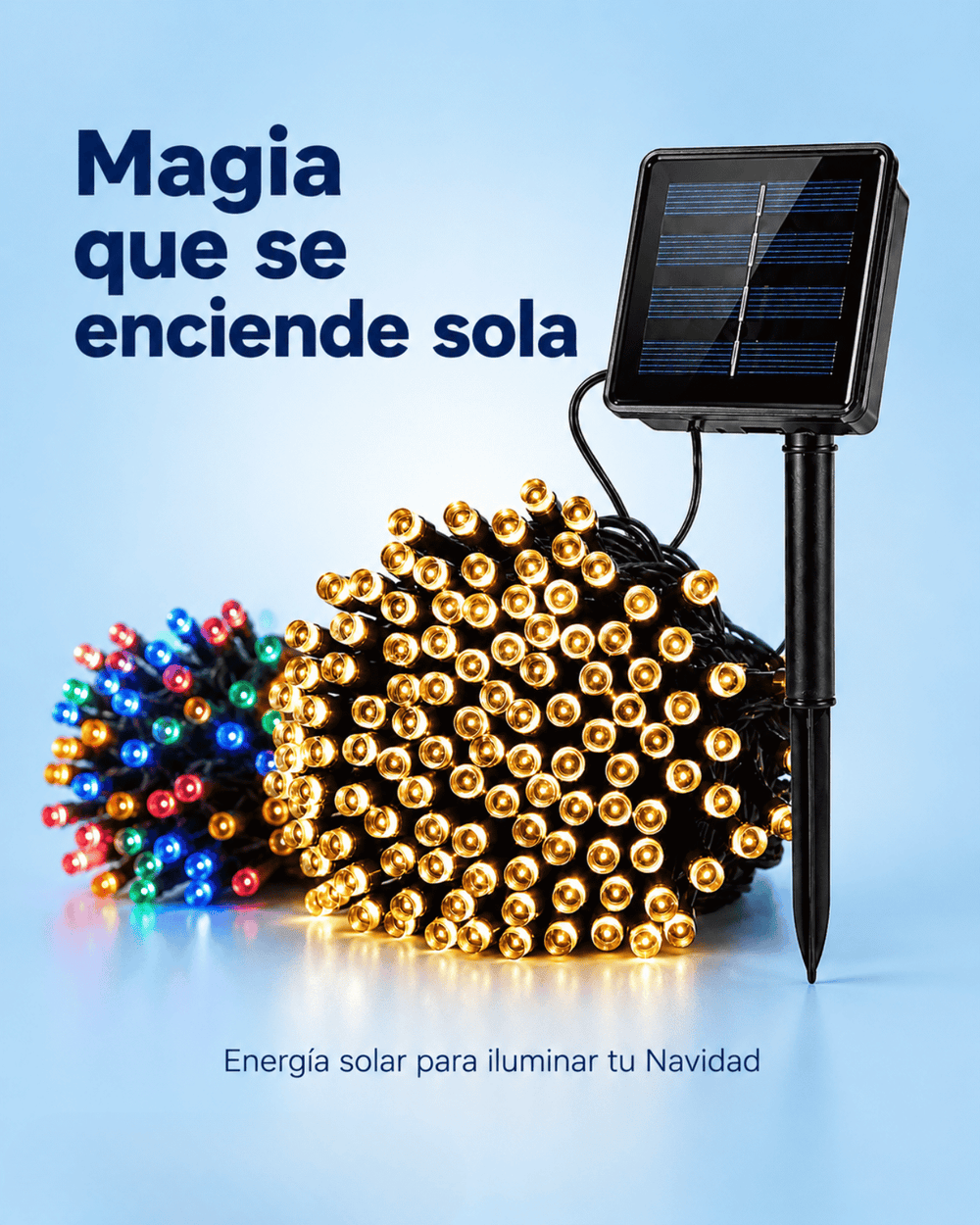 Descubre por qué somos diferentes - luces solares navideñas