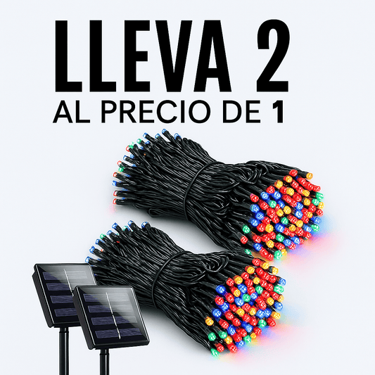 Compra 1 Lleva la 2 Gratis - Luces Solares Navideñas (20 metros)-